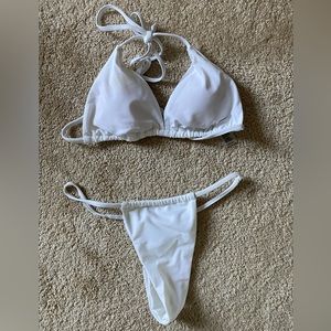 White string bikini